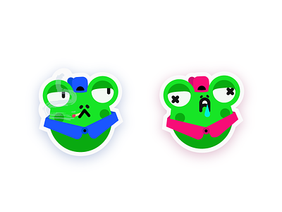 🐸 Stickers character design illustration stickers