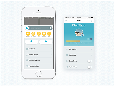 Waze Redesign UI app design redesign ui ux visual design waze
