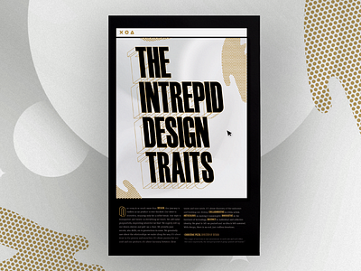 Intrepid Design Traits Manifesto design team illustration poster design team culture