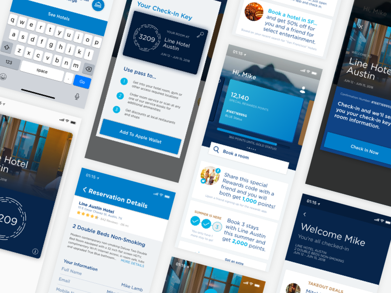 Digital Hotel Key Experience by James Park on Dribbble