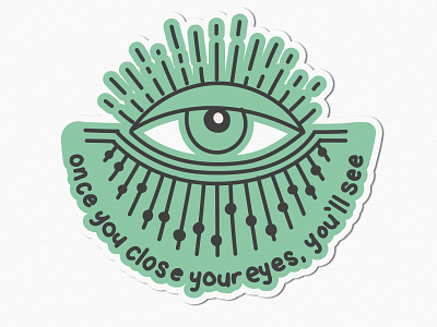 See With Your Third Eye adobe adobe illustrator desert design designer graphic graphicdesign illustration meditate meditation sticker sticker design tablet tablet design vector