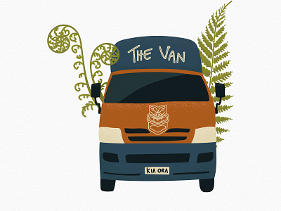 Kia Ora - The Van adobe adobe illustrator desert design designer digital art explore graphic graphicdesign illustration illustration art sticker sticker design tablet tablet design travel traveling vector