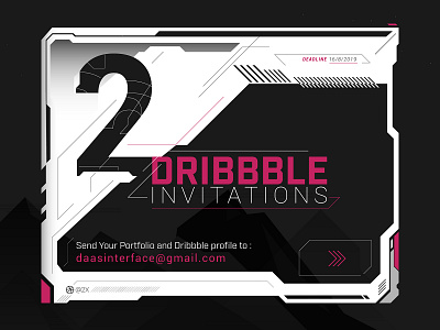 2 Dribbble invitations creative drafted dribbble dribbble invitation dribbble invite giveway invitation invitations invite invites invites giveaway prospects ui ux