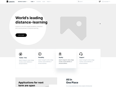 LMS Web-Page Wireframe by Mohammad shohag 🐙 for JoomShaper on Dribbble