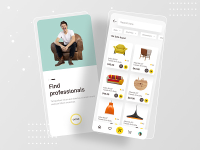 Home Renovation App Concept apps appstore e-commerce furniture graphic designer landing page ui ux web design