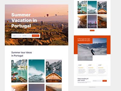 Travel Guide Website Concept animation hire interaction product design redesign travel ui ux web concept web design
