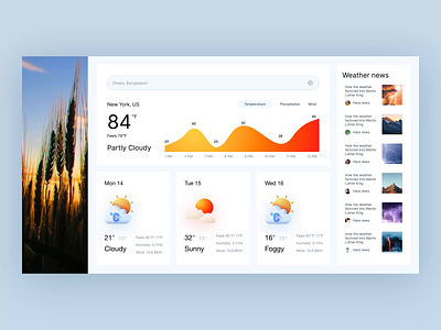 weather application clean dashboard design figma interface modern ui uidesign update ux weather web app