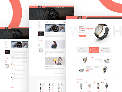 Watch E commerce web concept e commerce ui ux web design