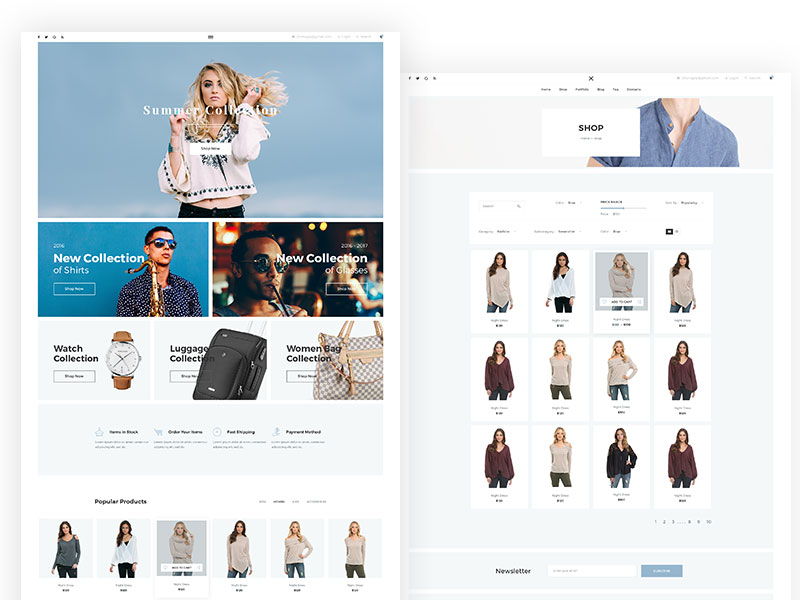 Fashion E commerce Web concept by Design Monk 🐙 on Dribbble