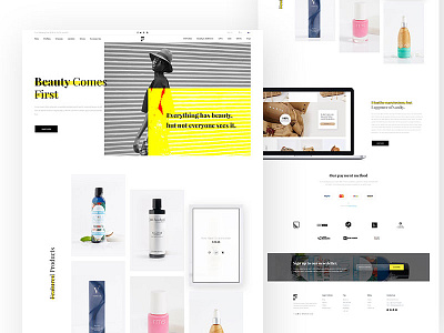 Beauty & Fashion E commerce Home v2 e commerce e commerce app graphic designer marketin seo ui ux web design web developmentapps screen