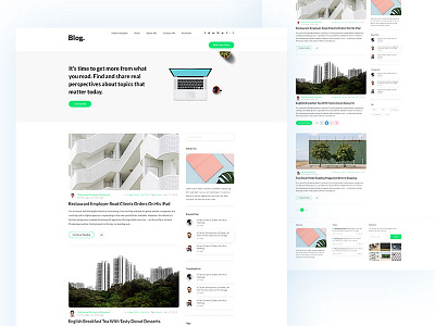 Blog home page concept e commerce e commerce app graphic designer marketin seo ui ux web design web developmentapps screen