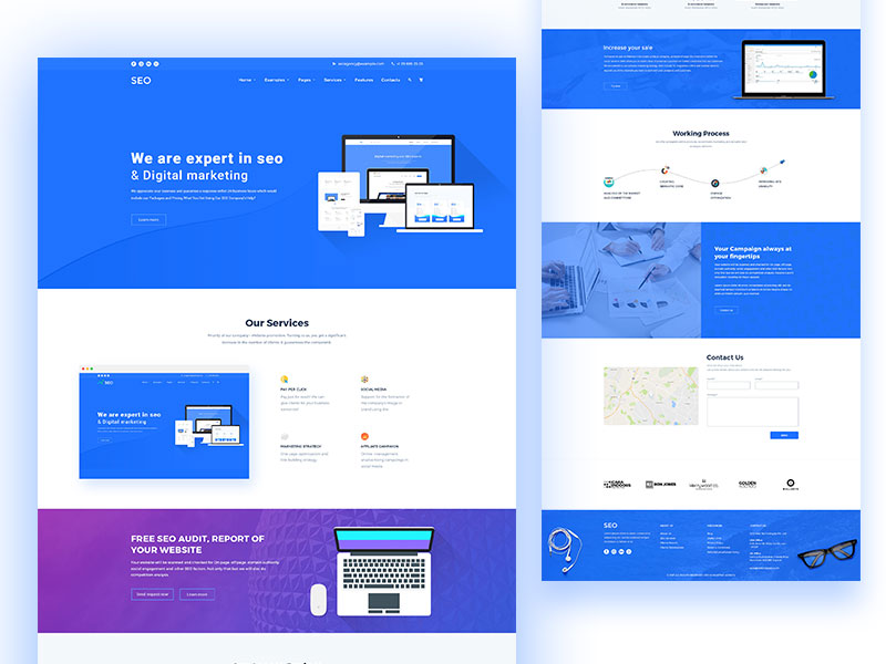 Digital marketing Home page Concept by Design Monk 🐙 on Dribbble