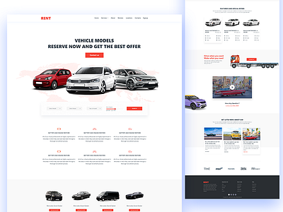Car Landing Page Concept e commerce e commerce app graphic designer marketin restaurant seo ui ux web design web developmentapps screen