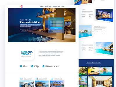 Travel Agency Home page concept