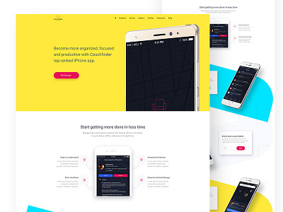 app landing page