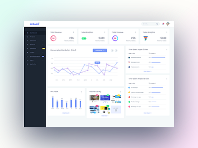 Insane Product Dashboard by Mohammad shohag 🐙 on Dribbble