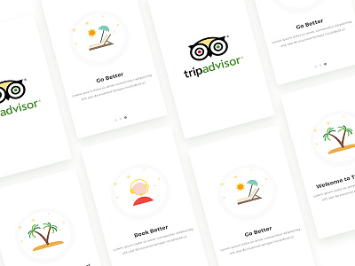 TripAdvisor app screens redesign