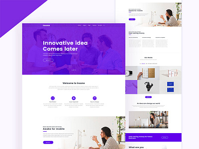 Insane android apps business consultancy corporate design graphic designer hire ios landing page psd scree