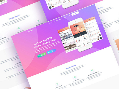 Apprex - App Landing page Template app business domain hosting html5 provider responsive service template theme web web design