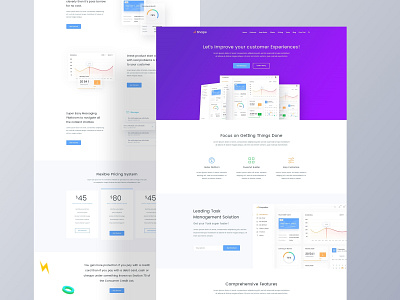 Web app one-page template by Mohammad shohag 🐙 on Dribbble