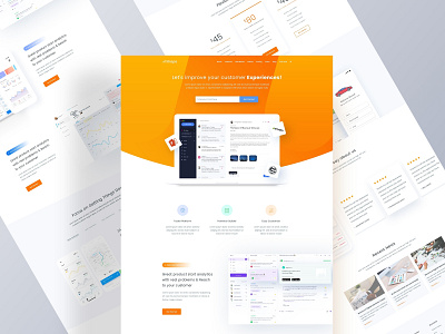 Web App One-page Template design landing page marketing saas template ui uiux ux web app web design website website concept website header