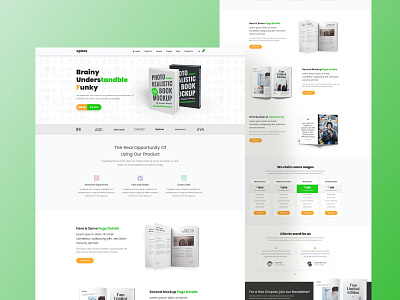 E-Book Landing page book design e book e commerce uiux web concept web design