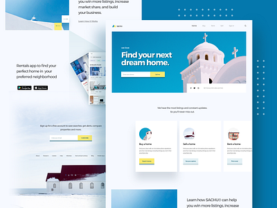 Real estate agent home page design