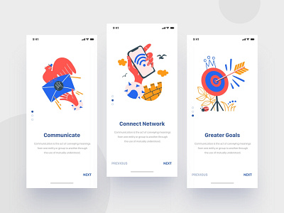 Onboarding Screen apps connect design ios onboarding social ui user ux wifi