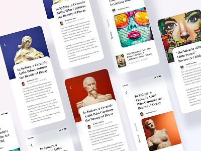 iOS News App interface Concept