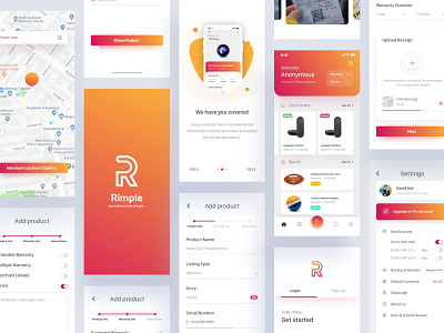 Warranty & Returns Tracker iOS App Concept animation apps apps design e commerce e commerce app graphic designer illustration landing page logo protocol screen ux