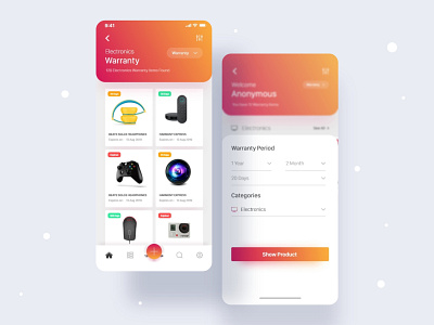 Warranty & Returns Tracker iOS App Concept