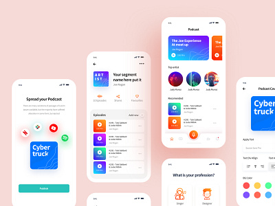 iOS Podcast app screen concept by Mohammad shohag 🐙 for UnoPie Design ...