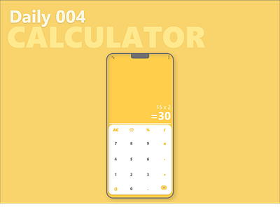 DailyUI #OO4＿Calculator adobe xd calculatorui dailyui design graphic design illustration photoshop ui vector