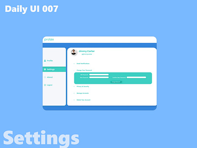 Settings _ Daily UI 007