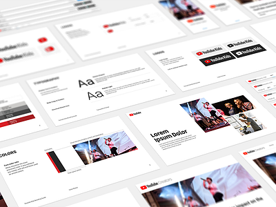 YouTube Core Style Guide brand system style guide visual identity youtube