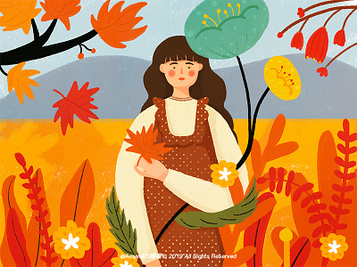 Autumn illustration seasons 插图