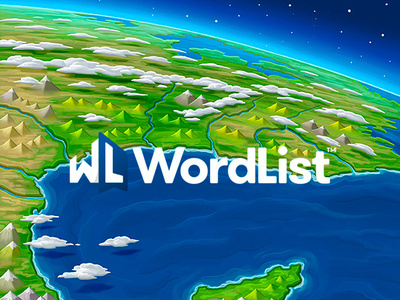 Wordlist - Gulf conceptual illustration landscape languages learning app photoshop