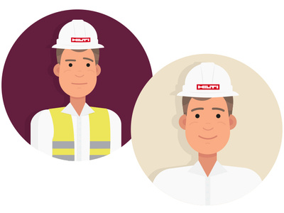 Hard Hat Guy character character design construction cute hard hat worker