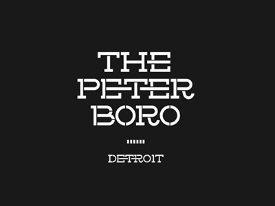 The Peterboro Lettering logo typography
