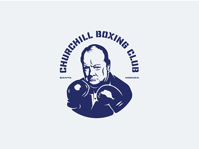 Churchill Boxing churchill logo mark portrait winston