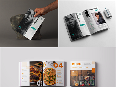 Magazine Design , Menu Book , Ebook Cover Design
