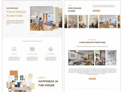 UI/UX Design Furniture Store branding graphic design illustration ui