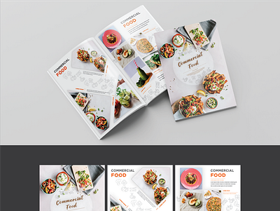 Food Brochure, Brochure Design, Commercial Brochure branding brochure brochure design cover book design graphic design