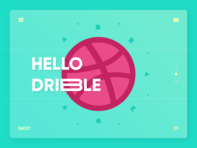 First debut dribbble first hello