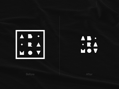 Logo for Me. Before/After abramov after before brand designer logo lettering logo logodesign logotype