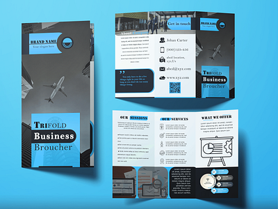 Trifold Business Brochure bifold brochure booklet branding brochure design business brochure catalog company profile corporate brochure design fiverr flyer graphic design graphics design illustration illustrator leaflet photoshop trifold brochure