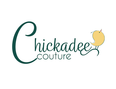 Chickadee Couture Branding adobe illustrator brand identity branding design graphic design illustration logo typo typography vector