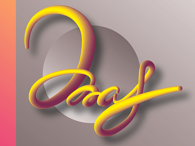 Mas - 3D Typography branding design graphic design illustration logo typography vector