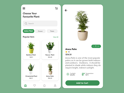Plant App app design dri dribbble e commerce ecommerce app mobile app design plant plant app plant care plant shop app plant store trend ui ui design ux