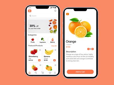 Grocery App app appdesign branding delivery design dribbble e commerce ecommerce food delivery food delivery app grocery grocery app grocery market grocery store illustration ui uiux designer userinterface ux